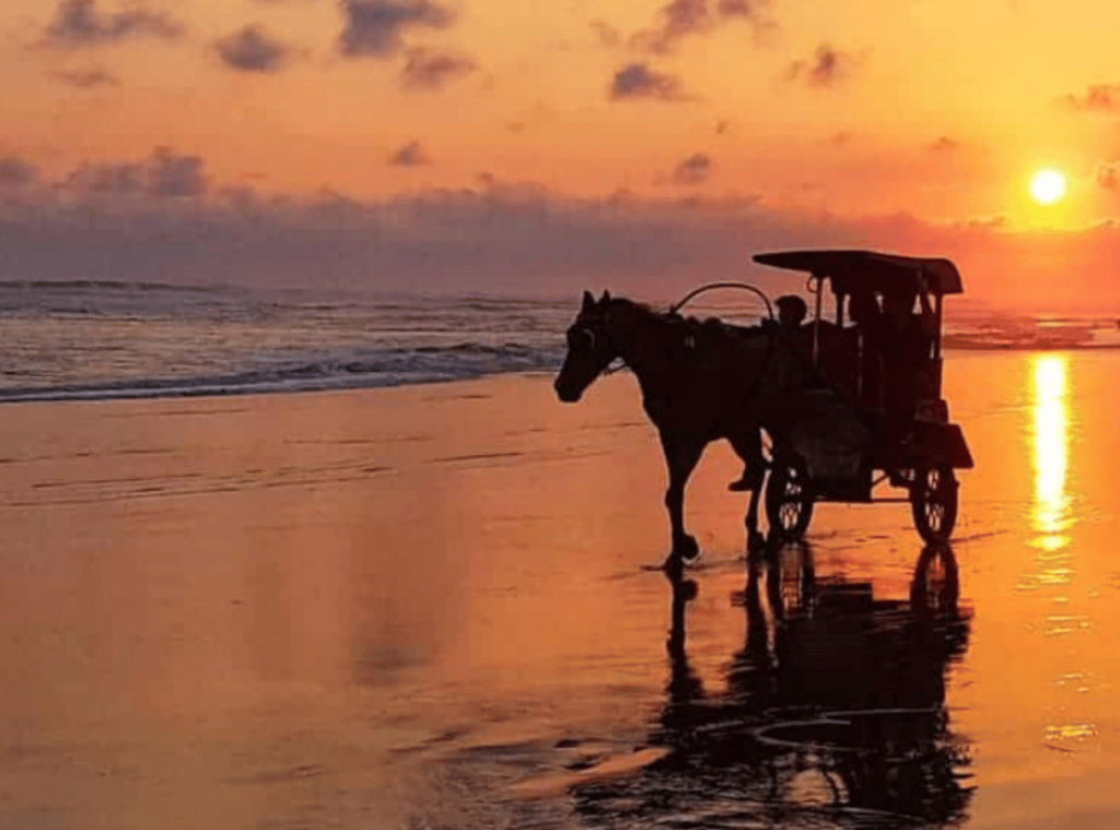 sunset pantai parangtritis